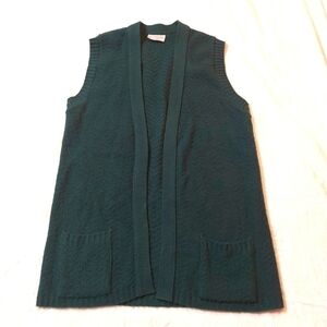 SEARS Vintage Open Front Sweater Vest